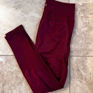 Peloton Maroon Leggings